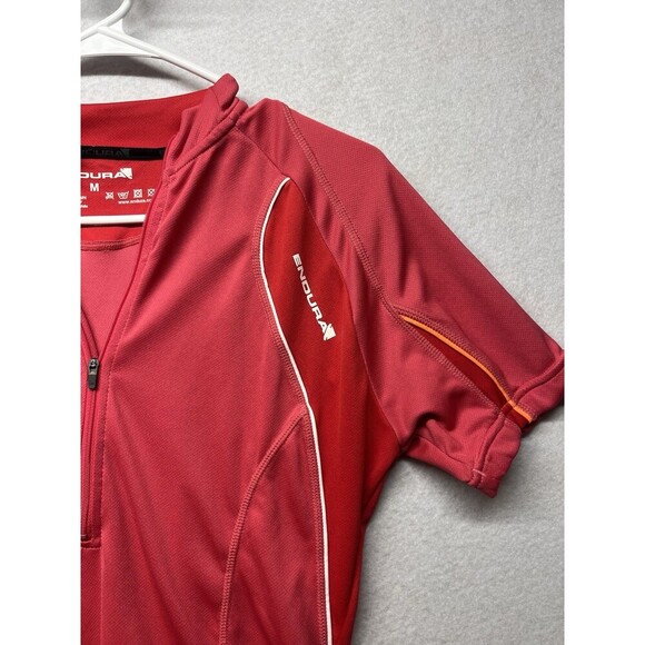 Endura Women's Rapido Short Sleeve Jersey Pink Red Size Medium Cycling - Picture 3 of 4